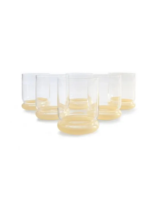 6 verres à bulle de beurre