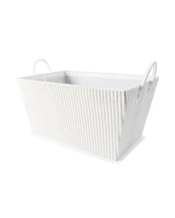 Panier rubané - Blanc