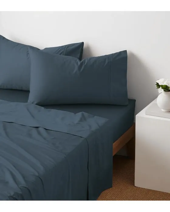 Cible coton égyptien 600 fils Couvercle oreiller 2 Pack - Marine - One Size - Bleu