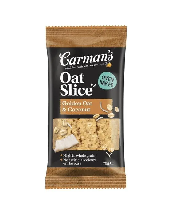 Tranche d'avoine et de noix de coco d'or de Carman 70g