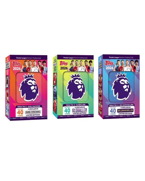 Topps Premier League 2026 Mega Tin - Assortiment