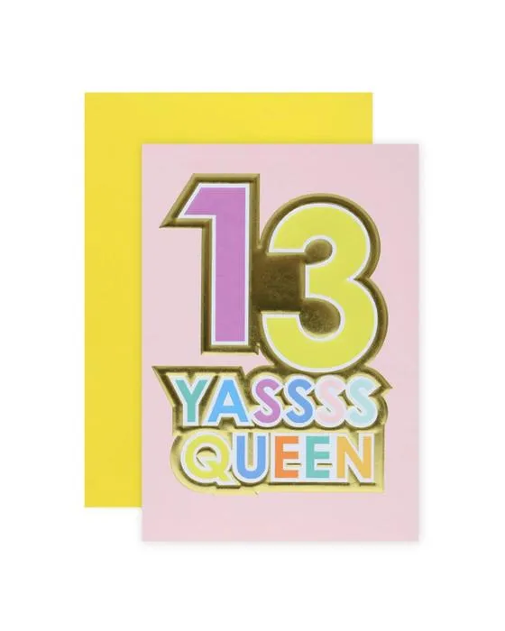 Connexions de la Carte d'anniversaire 13e Hallmark - Yassess Queen