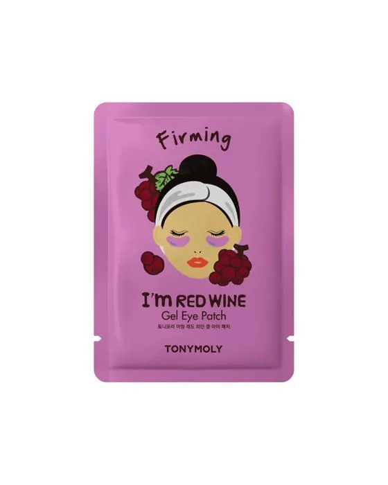 Tony Moly Je suis le vin rouge qui raffermit le gel de patch pour les yeux