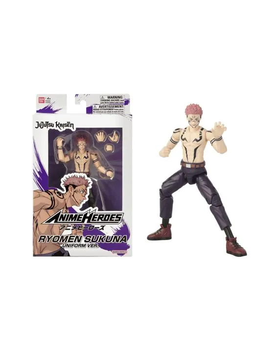 Anime Heroes Jujutsu Kaisen Action Figurine - Ryomen Sukuna - Version uniforme - Multi
