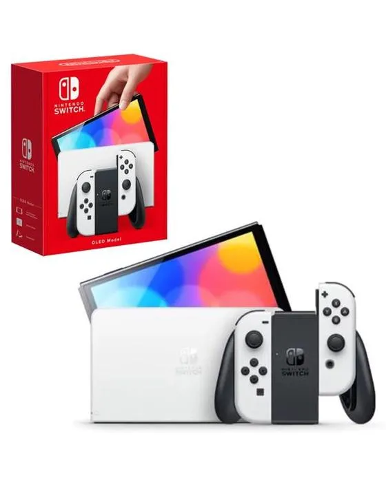 Console blanche Nintendo Switch OLED modèle - Blanc