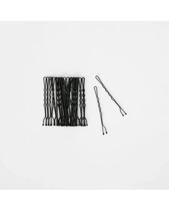 OXX Soins de cheveux 30 Pack Bobby Pins - Noir, Long