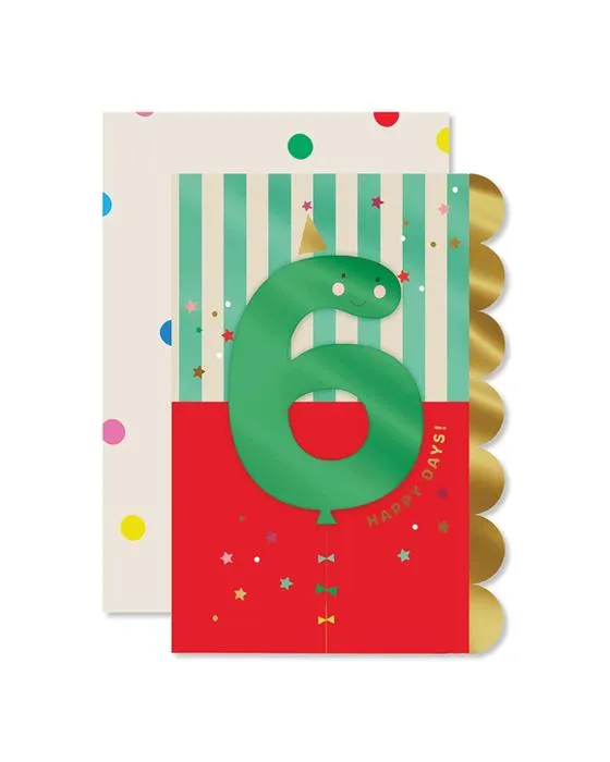 Carte de 6 ans - Ballon