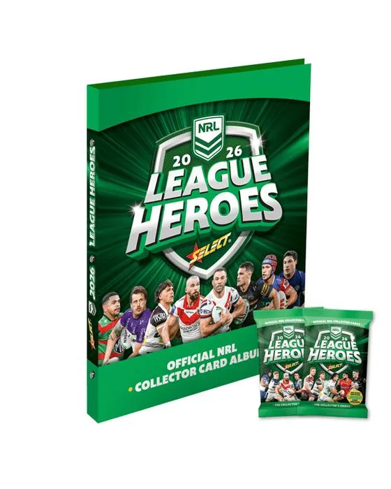 Sélection officielle 2026 NRL League Heroes Binder Album