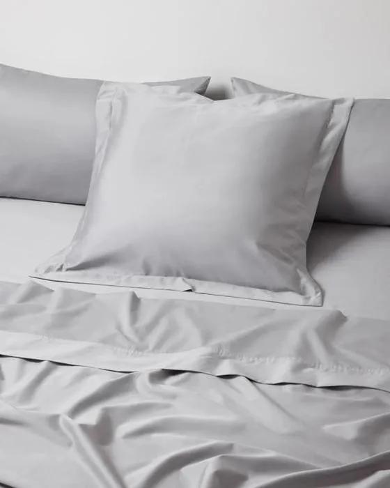 500 Fil Count Cotton Coussin Européen - Argent