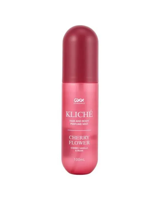 OXX Fragrance Kliche Fleurs de cerises Poil et parfum corporel 100ml - Cerise, Vanille et Musque
