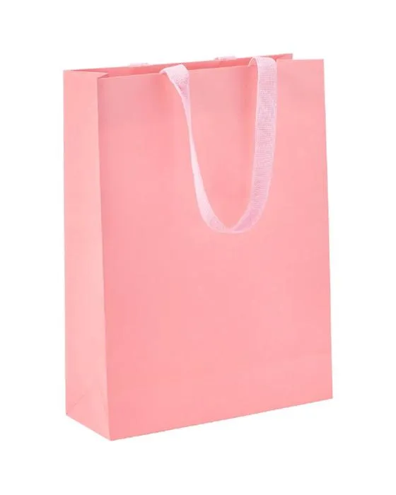 J.Burrows Premium Kraft Sacs Rose moyen 12 Pack