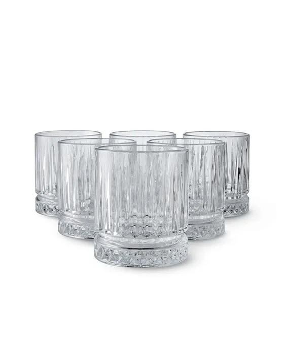 6 verres à tumbler de Manhattan transparents