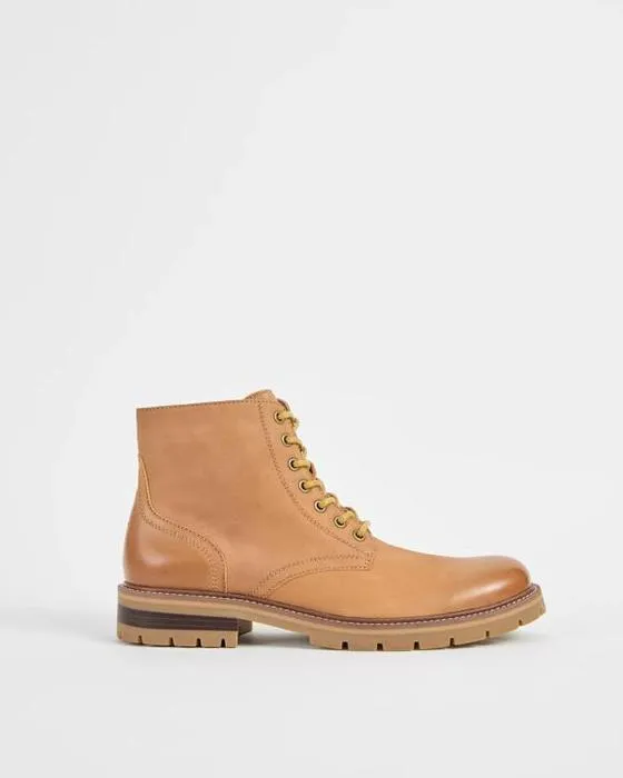Cible homme cuir lacets haut