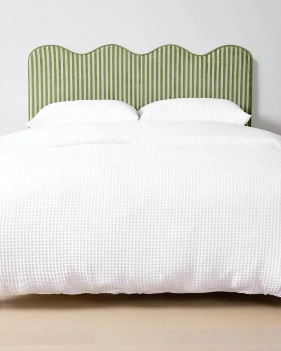 Wavy Bedhead Stripe - Lit Queen
