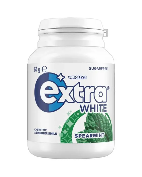 Wrigley's extra blanc Spearmint sucre sans mâcher Gum 64g