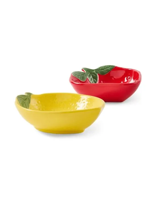 Lot de 2 bols de citron et fraise