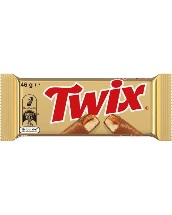 Twix chocolat au lait barre caramel Biscuit 46g