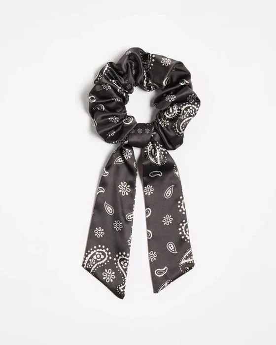 Cible imprimée Paisley Bandana Tie Scrunchie