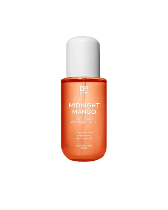 Marques Designer Midnight Mango Cheveux + Mist de parfum pour le corps 250ml - acide hyaluronique, niacinamide et pro-vitamine B5