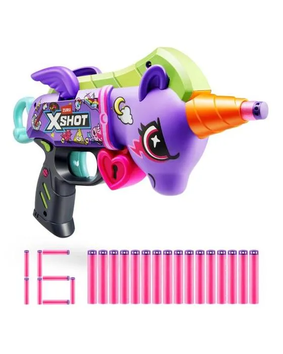 Xshot pourpre blastercorn (16 fléchettes) Par Zuru - violet