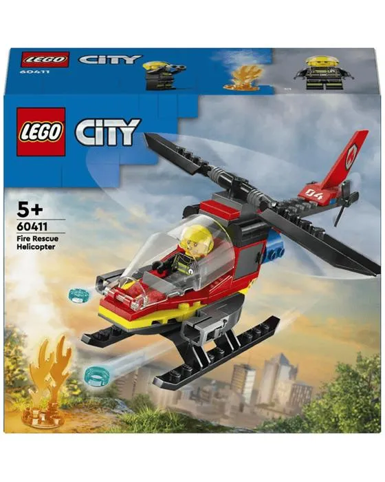 LEGO Hélicoptère de secours incendie de la ville 60411