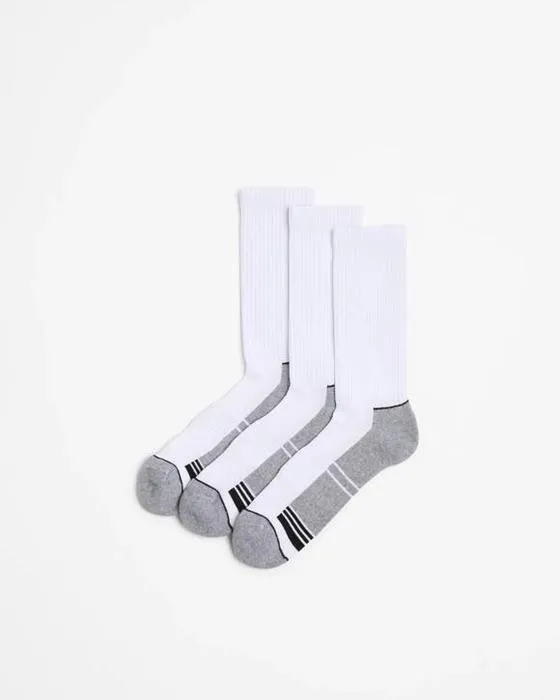 Chaussettes en coton 3 packs de sport coupe par équipage - Maxx