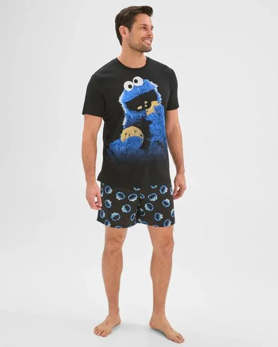 Ensemble de pyjama pour sésame et shorts de la rue Sesame