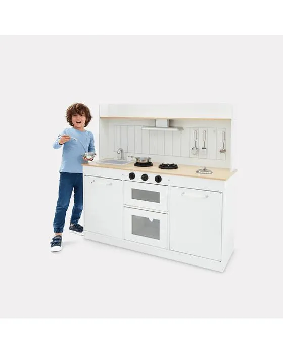 Ensemble de cuisine rustique en bois de 7 pièces