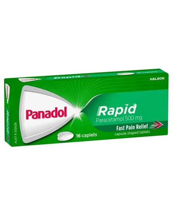 16 Pack Panadol Paracétamol rapide 500mg