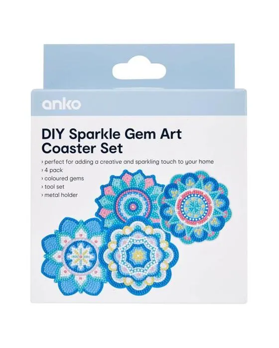 Set de sous-verre d'art de la Gemme de DIY - Mandala