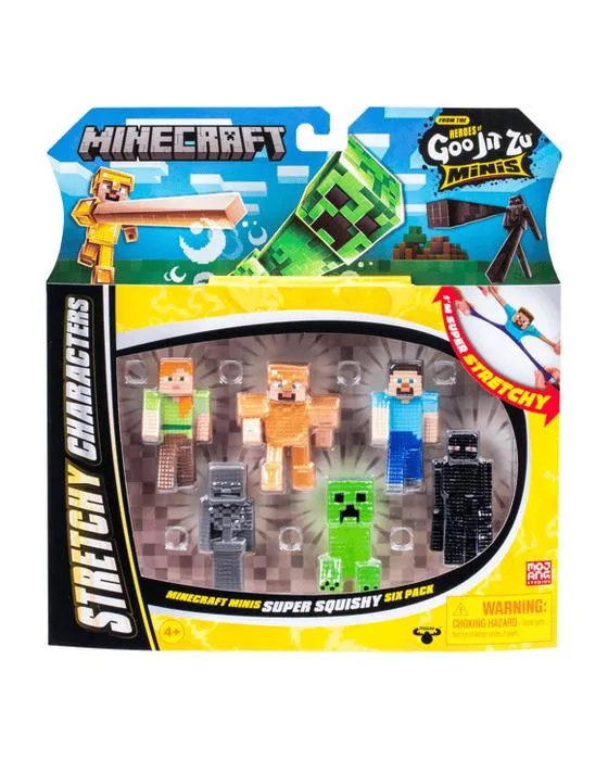 6 Heroes Pack de Goo Jit Zu Minis Minecraft Exclusive