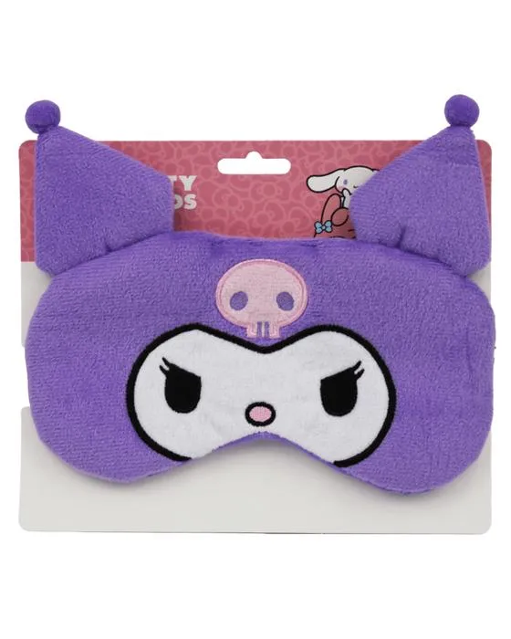 Sanrio Hello Kitty et amis Kuromi masque à yeux fluffi - violet