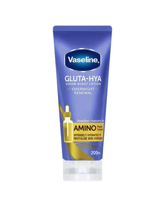 L'eau de gélose vaseline Gluta-Hya Sérum Burst Nuit de renouvellement Lotion du corps 200ml