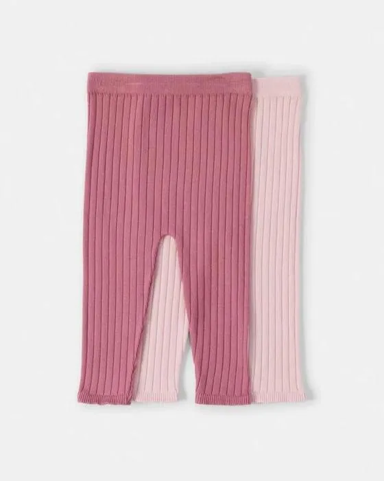 2 Leggings de côtes en emballage