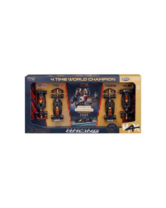 4 pièces Bburago 1:43 Oracle Red Bull Racing Set