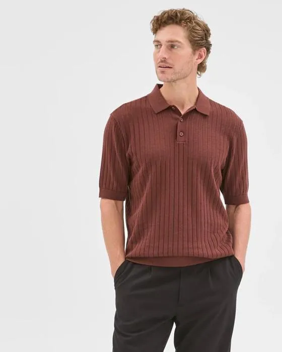 Aperçu Haut de Polo australien pointelle coton