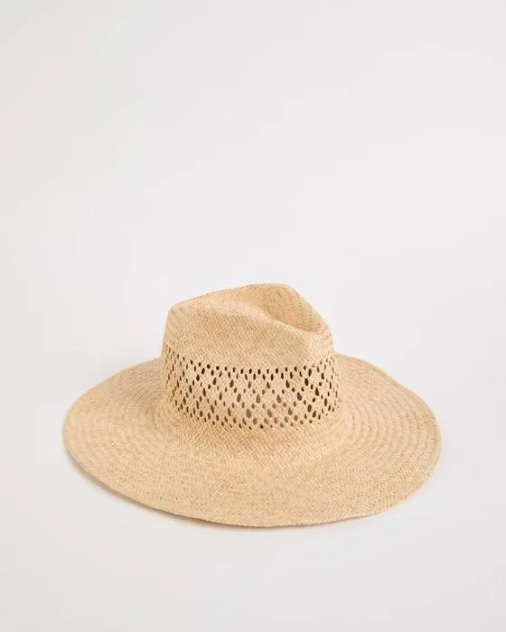 Cible homme Crochet papier paille Cowboy chapeau