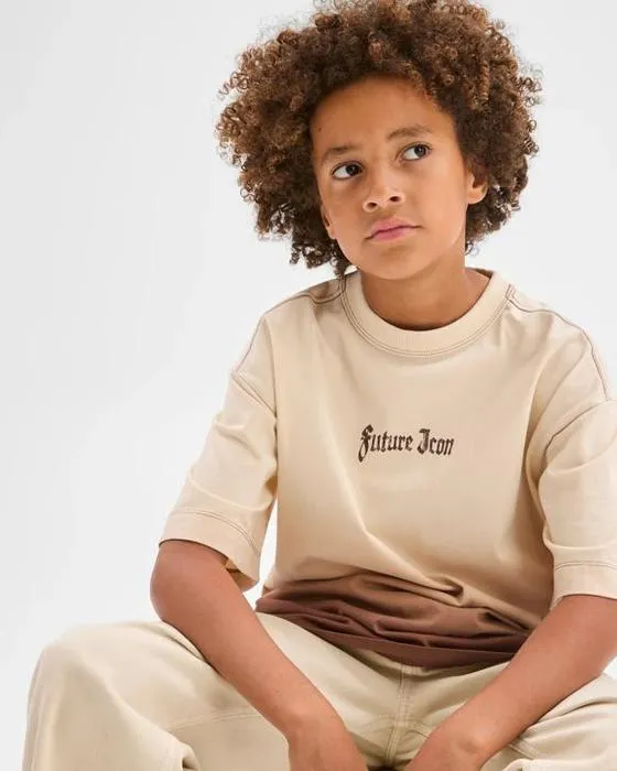 Cible Enfants Australien coton surdimensionné Dip Dye T-shirt