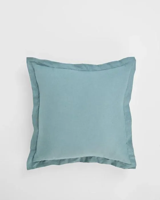 Coussin de laine de laine/de coton - une taille - bleu