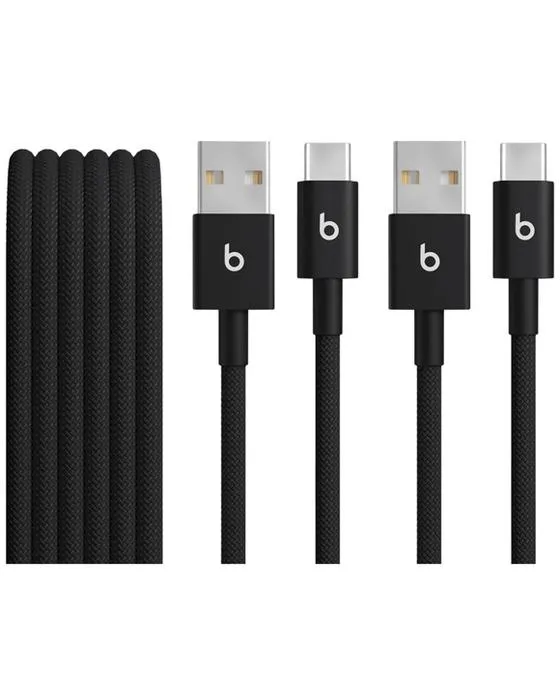 Batterie USB-A à USB-C Câble tissé 1,5m Bolt Black 2 Pack