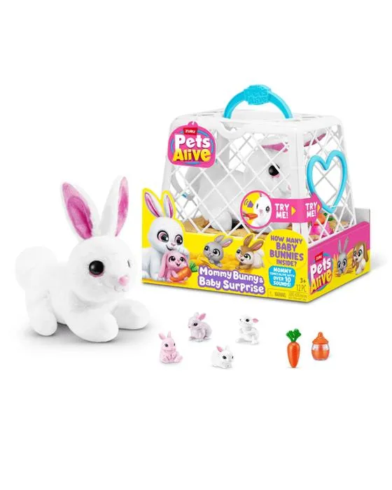 Animaux de compagnie vivant Mommy Bunny & Baby Surprise Par ZURU - Assortiment