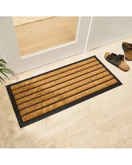 Tapis de porte à rayures - 100cm x 45cm