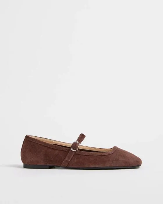 Cible Femme Cuir véritable Mary Jane Strap Ballet Flats
