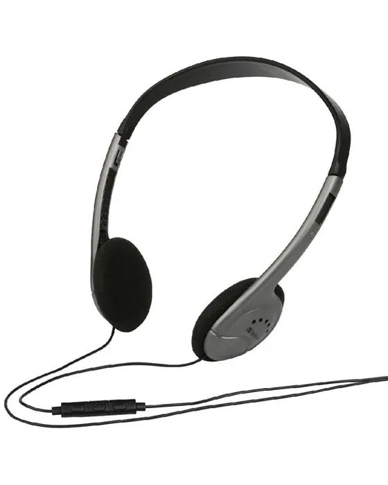 Casque multimédia Verbatim avec Mic Grey et Noir