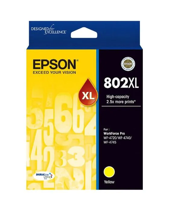 Cartouche d'encre Epson 802XL jaune