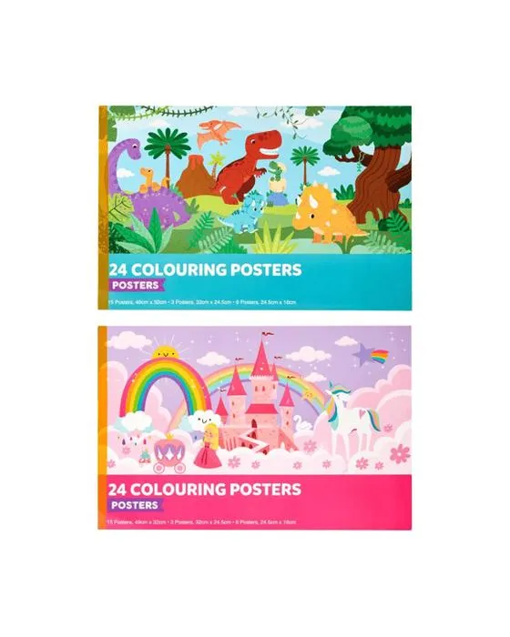 24 Affiches de coloration - Assortiment