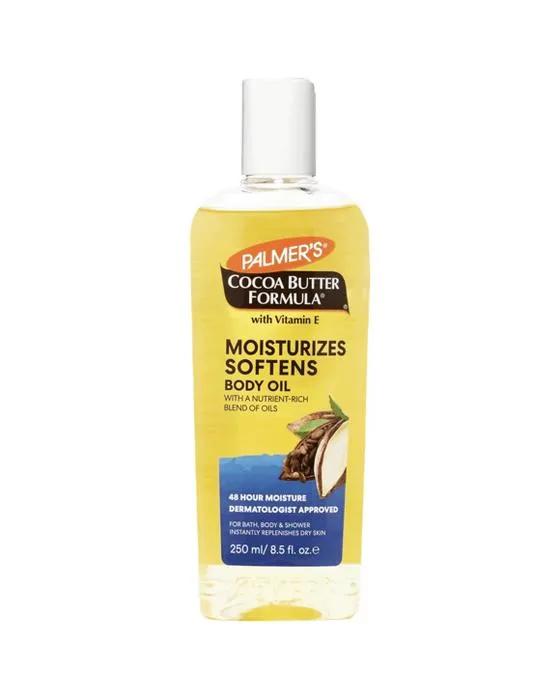 Huile de corps hydratante de formule de beurre de cacao de Palmer 250ml - Vitamine E