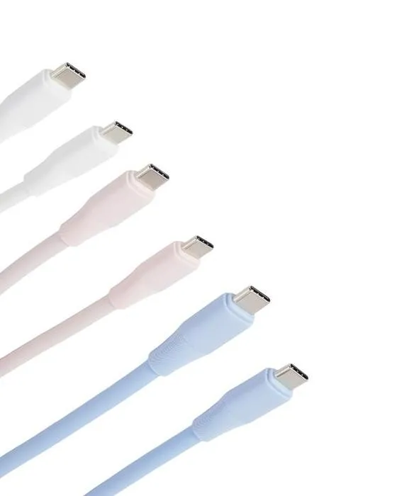Câble en silicone USB-C à USB-C - Assortiment