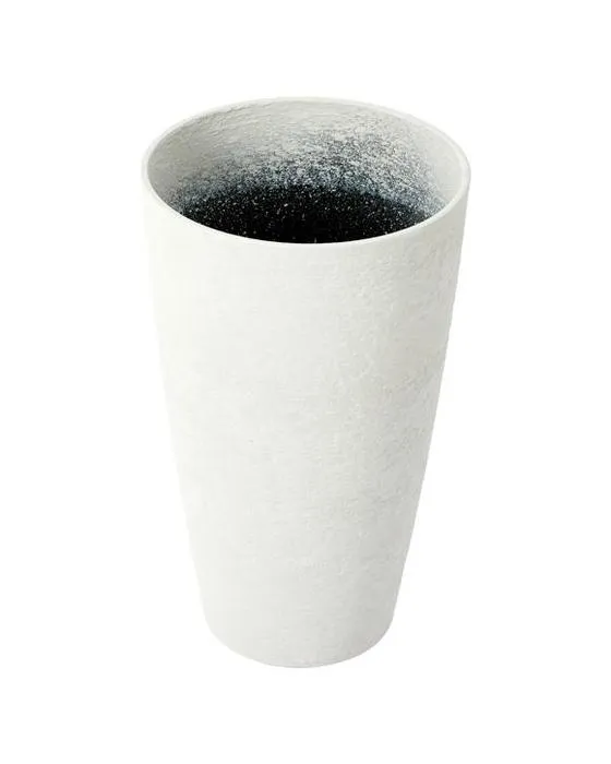 Pot en plastique texturé