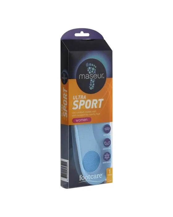 Semelles Ultra Sport pour soins de la pieds - Bleu